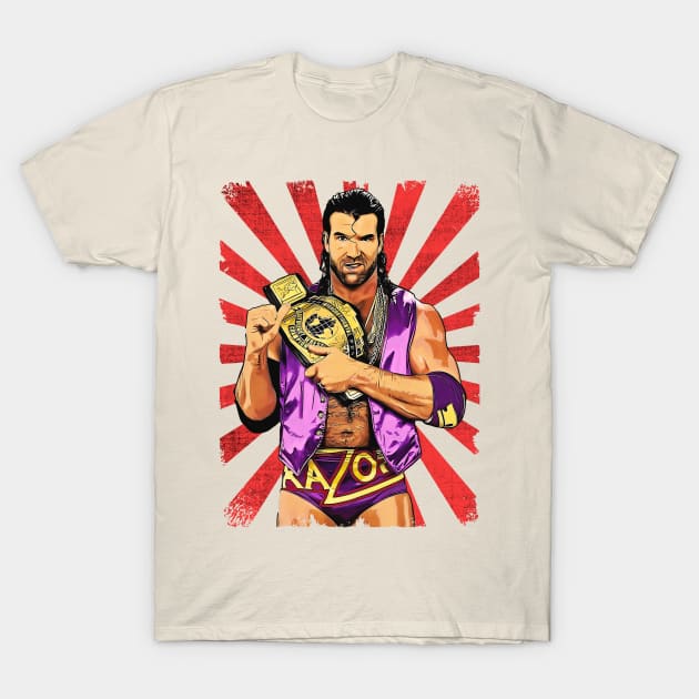 Razor Ramon Wrestling Vintage Fan Art T-Shirt by Sakonipopart